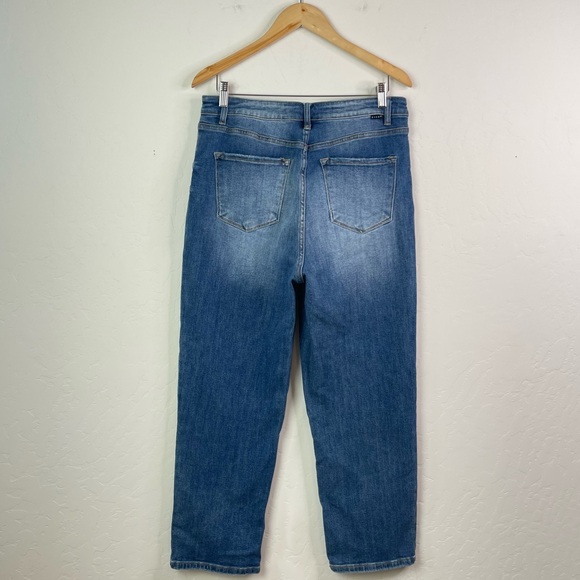 NEW Risen Los Angeles High-Rise Crossover Tapered Denim Jeans RDP5060 Size 15/32 - Picture 5 of 16